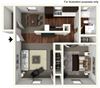 Adelade 700 SF Floor Plan